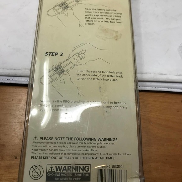 BBQ Branding Iron w Changeable Letters - Picture 6 of 8